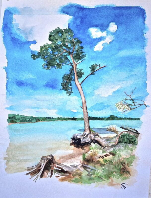 Ostersee, watercolour